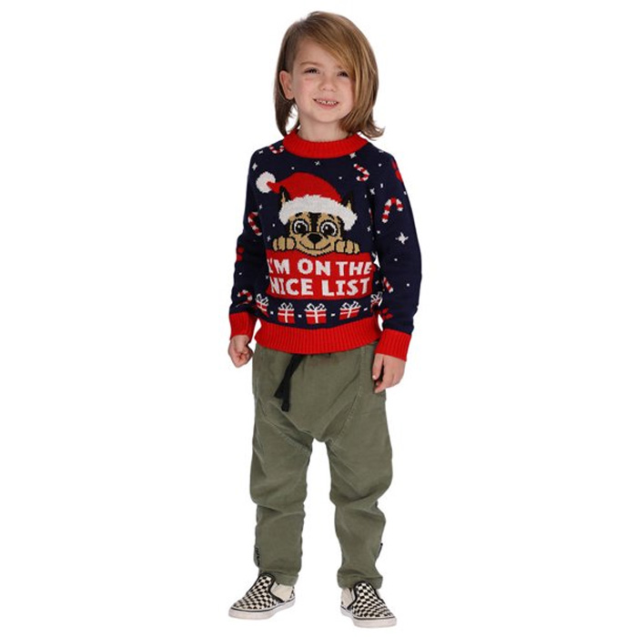 Customization Kids Christmas Sweater Round Neck